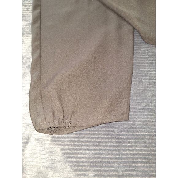 Soft Surroundings Womans Sz XL Dark Olive Green Pull On Gold Zip Pockets Jogger - Picture 9 of 9